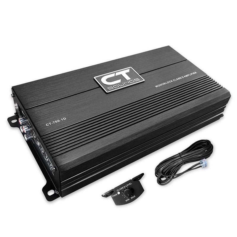 CT Sounds مضخم الصوت الأحادي المدمج CT Sounds CT-700.1D من الفئة D للسيارات، 700 واط RMS - Image 2